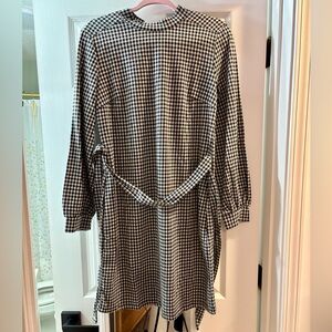 Lucky Brand Black and White Gingham Dress NWT